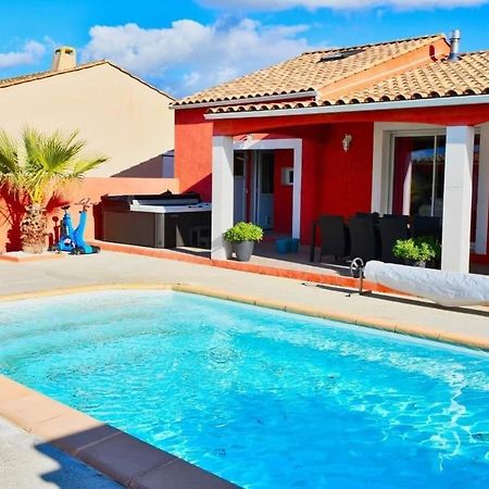 Villa Elegante A Carcassonne Avec Jardin Et Jacuzzi Luaran gambar